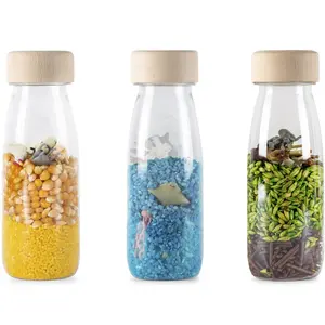 Petit Boum Lot De 3 Bouteilles Sensorielles Multicolore, Nature pas cher