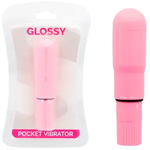 Glossy Pocket Vibrator Pink pas cher