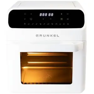 Grunkel Fryer Four Friteuse à air Friteuse à air avec fenêtre 12L 1600W Blanc pas cher