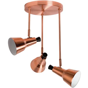 SULION Plafonnier Design 3xe14 Cuivre Brossé pas cher