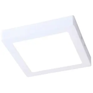 SULION Plafonnier Extérieur Carré LED 18W 4000K Blanc IP44 pas cher
