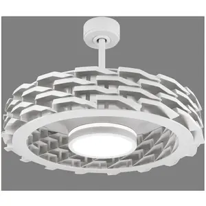 SULION Ventilateur De Plafond Moteur Dc 73cm Led 36w Dim 3cct Blanc Iot pas cher