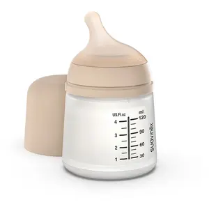 Suavinex Biberon anti-colique Zerø.Zerø Allaitement Light - Sable Clair pas cher