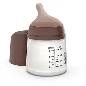 Suavinex Biberon Anti-colique Spécial Allaitement 120 Ml Zero.zero Caramel