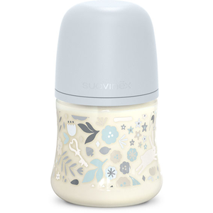 Comparateur de prix : Suavinex, Wonderland, Biberon Tétine SXPro S - Wonderland Bleu - 150ml