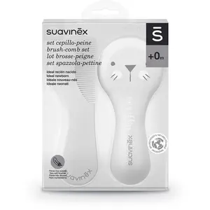 Comparateur de prix : Set brosse + peigne blanc - suavinex