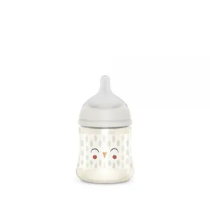 Comparateur de prix : Suavinex Bonhomia Biberon Silicone S 150 ml +0M Beige | 1 pièce