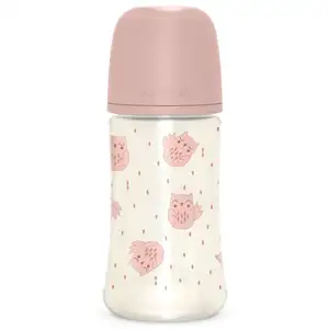 Suavinex Bonhomia Biberon Silicone M 270 ml +3M Rose | 1 pièceVendu paraubert
