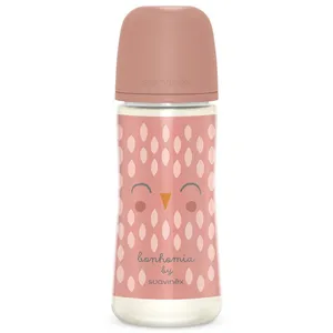 Comparateur de prix : Suavinex Bonhomia Biberon Silicone L 360 ml +6M Rose | 1 pièce