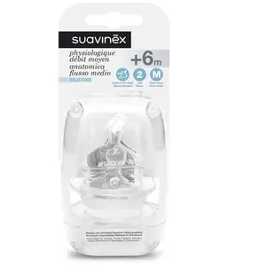 Comparateur de prix : Suavinex Lot De 2 Tétines Symétriques Sx Pro Débit M 3m+ - Suavinex
