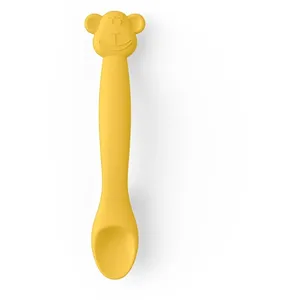 Comparateur de prix : Suavinex Cuchara Silicona Flexible +4m Mono Amarillo 1ud