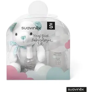 Comparateur de prix : Coffret peluche avec baby cologne BLANC Suavinex