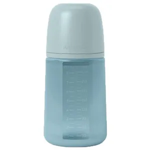 Comparateur de prix : Suavinex Biberon En Silicone Colour Essence 250ml Bleu - Bleu