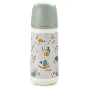 Comparateur de prix : Suavinex A Walk In The Park Biberon Silicone Large Flow Vert | 360 ml