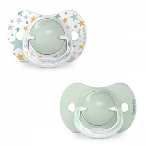 Comparateur de prix : Suavinex Lot De 2 Sucettes Symétrique Sx Pro 6-18 Mois Dreams Bleu