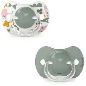 Lot de 2 sucettes symetriques walk in the park VERT SuavinexVendu paronebioshop