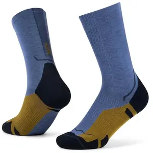 Buff Lightweight Merino Wool Crew Chaussettes Bleu M pas cher