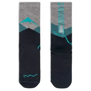 Comparateur de prix : Chaussettes Buff Lightweight Merino Wool Crew gris bleu marine - S