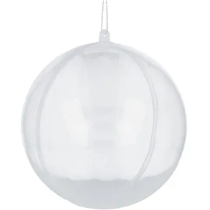 INNSPIRO Boule plastique transparente pour accrocher 2 parties de diamètre 8 cm.Vendu paramazon