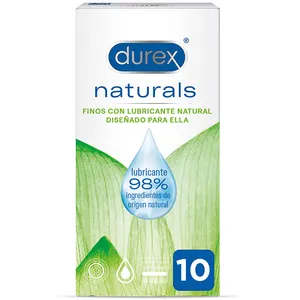 Durex Naturals bien avec des préservatifs lubrifiants naturels 10 uVendu paramazon