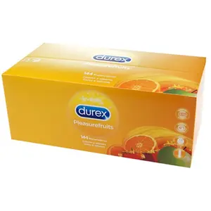 Comparateur de prix : Durex - Préservatifs en latex "Pleasurefruits" - 144 pièces
