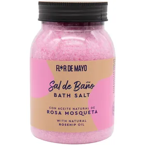 Flor De Mayo Sal De Baño rosa mosqueta 650 gr pas cher