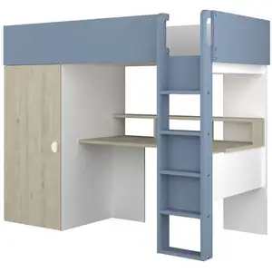 Lit mezzanine 90x190 cm COMBO pas cher