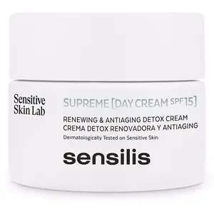 Sensilis SUPREME crema de día SPF15+ detox renovadora y antiaging 50 ml TU