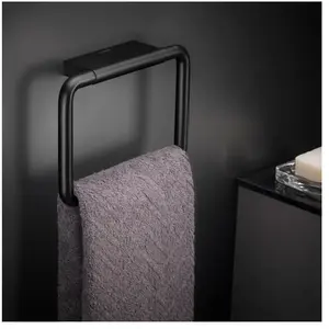 Porte-Serviette anneau noir Bwc Cosmic pas cher