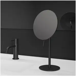 Cosmic Magnifying Mirror w/ Dimmable LED Light Matt Finish Black