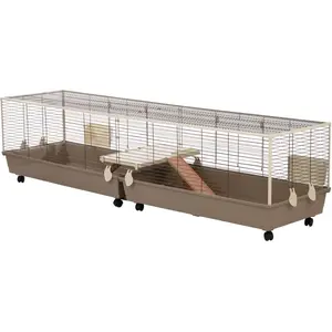 Cage TIAKI XXL pour lapin - L 240 x l 58 x H 52 cmVendu parzooplus