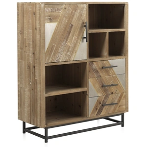 GEESE HOME Buffet en sapin avec base en métal pas cher