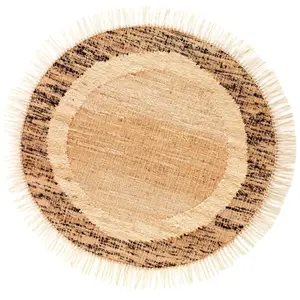 Carpet Alexandra House Living Brown 120 x 120 x 1 cm Circular  pas cher