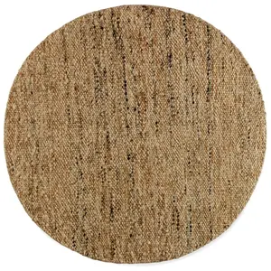 Carpet Alexandra House Living Brown 180 x 180 x 1 cm Circular  pas cher