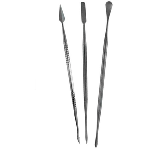 SET OF 3 STAINLESS STEEL CARVERS - Vallejo Outil et accessoires - 58761 pas cher