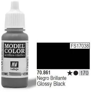 Comparateur de prix : Vallejo acrylic model color - gloss black - val861 vall-70861