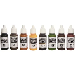 Peinture WAFFEN SS CAMOUFLAGE (8) COLOR SET 70180  - Vallejo Peinture à maquette acrylique  - 85955 