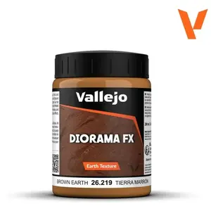Vallejo - Peinture texture pierre - 200 ml - Marron TerreVendu paramazon