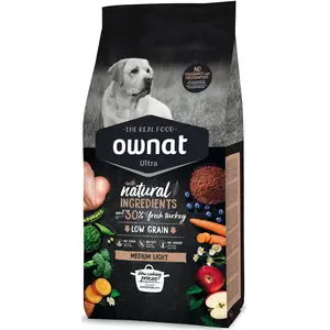 Croquettes Chien - Ownat Ultra Medium Light Dog 3kg pas cher