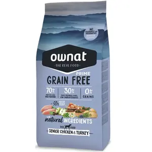 Ownat Grain Free Prime Chien Sénior Poulet et Dinde 3kg pas cher