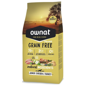 Croquettes Chien - Ownat Grain free prime Chiot Poulet et dinde - 12 k... pas cher
