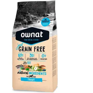 Croquettes Chien - Ownat Just Grain Free Adulte sans céréales Truite -... pas cher