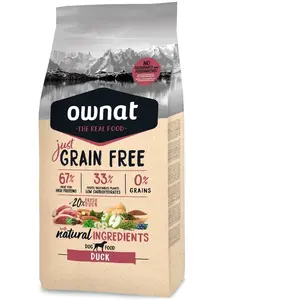 Croquettes Chien - Ownat Just Grain Free Adulte sans céréales Canard -... pas cher