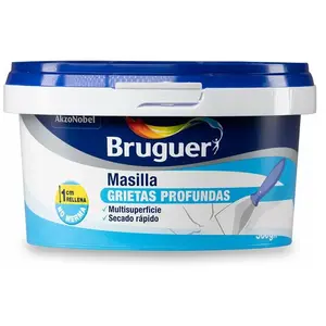Mastic - Bruguer - 1kg - Fissures profondes - Blanc - À l'unité pas cher