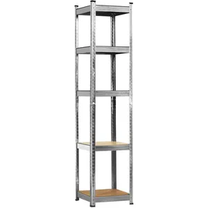 7house - Bibliothèque modulaire avec 5 étagères réglables 180x40x40cm 175Kg pas cher