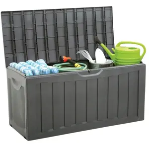 Thinia Home - Coffre d'extérieur en résine 340 litres 118x53x57cm pas cher
