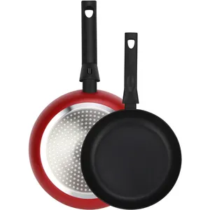 Fagor Nela Rouge Set de 2 Poêles à Frire Induction 20-24cm Aluminium 3 mm, A... pas cher