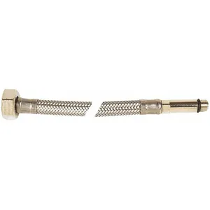 Comparateur de prix : Flexible de raccordement - 35 cm - F 3/8'' - M 12 X 100 long - Tucai