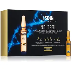 Isdin Sérum exfoliant pour le visage en ampoules pour la nuit, 30x2ml