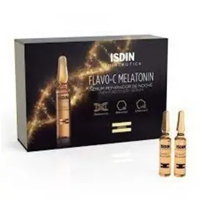 Isdin - Flavo-c Melatonin Serum Reparateur Nuit 10 Unidoses De Isdin 2ml pas cher
